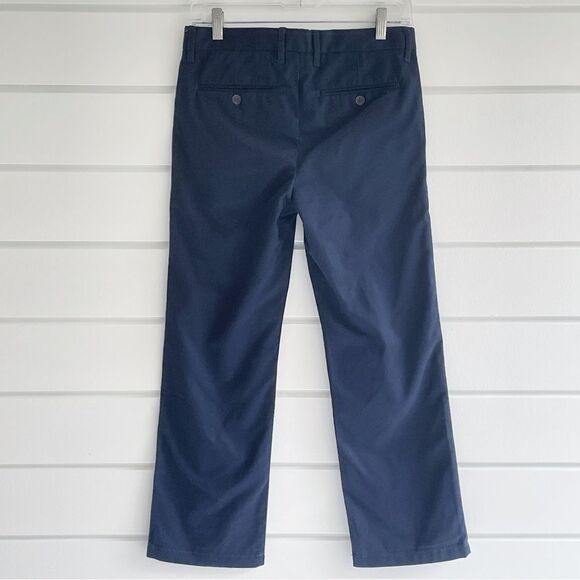 Gap Kids Dressy Uniform Navy Straight Khakis with Washwell Size 10H Husky - Picture 3 of 9